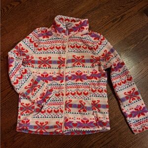 Cozy Kids' Aztec Patterned Fleece Jacket
